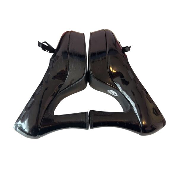 Hot Topic Y2K High Heel Platform Pumps Size 6 Black Whimsigoth Dark Romantic - Picture 4 of 7